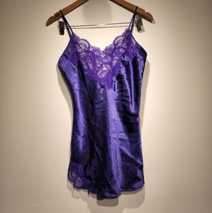 Vintage Victoria's Secret Gold Label Purple Slip Dress